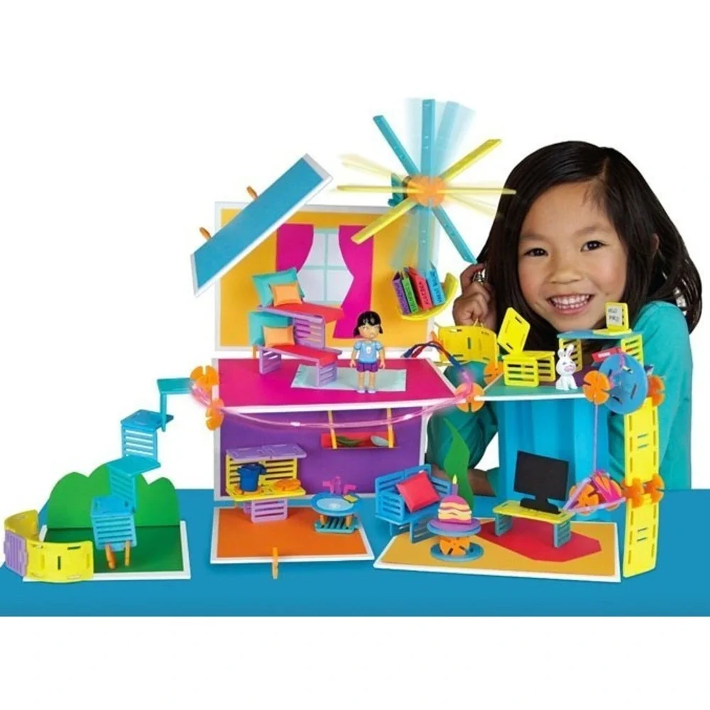 Roominate Chateau Wired Building Kit 131 Pieces Ages 6+ RM3002-DH